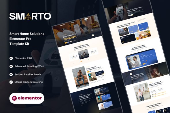 Smarto - Smart Home Solutions Elementor Pro Template Kit