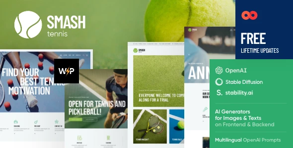 Smash – Tennis WordPress Theme