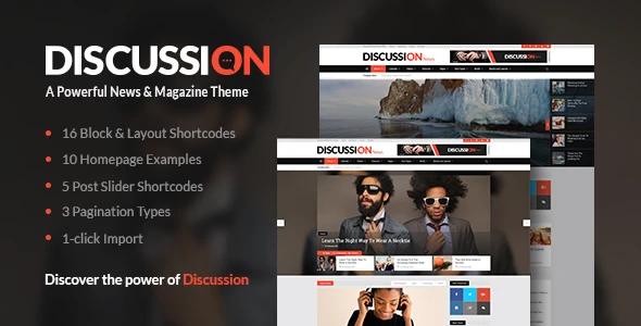 Discussion – News Portal WordPress Theme