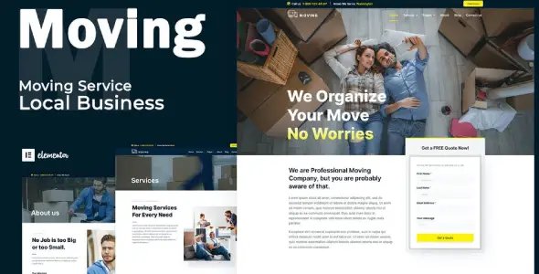 Moving Service – Local Business Elementor Template Kit