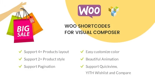 Woo Shortcodes for Visual Composer
