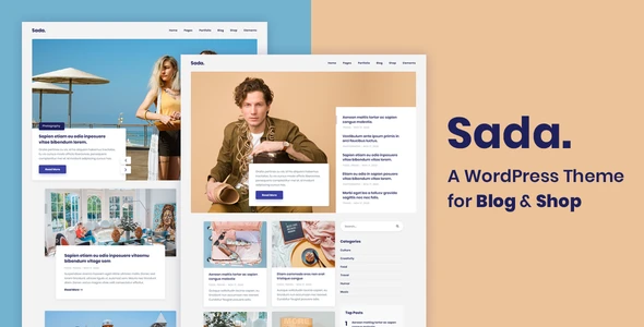 Sada – A WordPress Theme For Blog & Shop