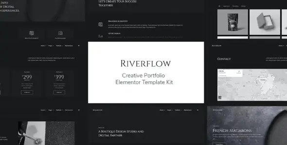 Riverflow – Creative Portfolio Elementor Template Kit