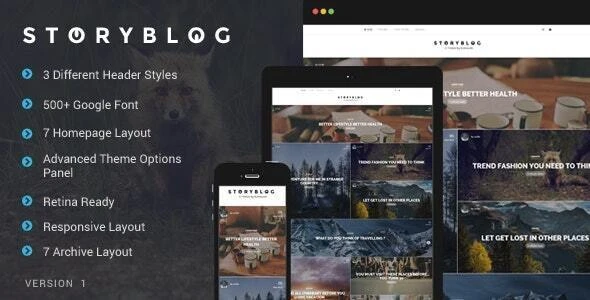 StoryBlog – WordPress Theme for Story Tellers