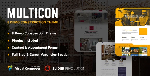 Multicon – Multi-Purpose Construction Industry Theme