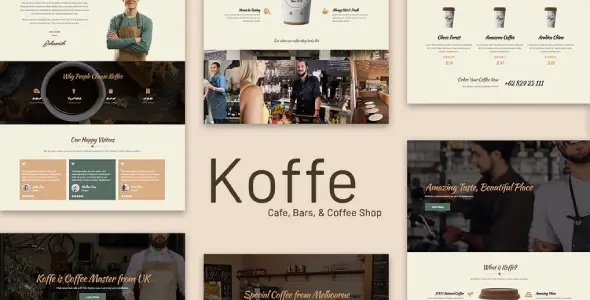 Koffe – Cafe & Coffee Shop Template Kit