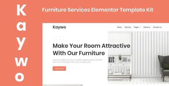 Kaywo – Furniture Services Elementor Template Kit