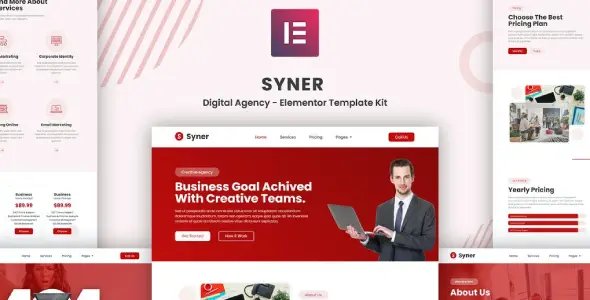 Syner – Creative Agency Elementor Template Kit