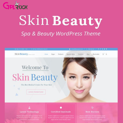 Skin Beauty – Spa WordPress