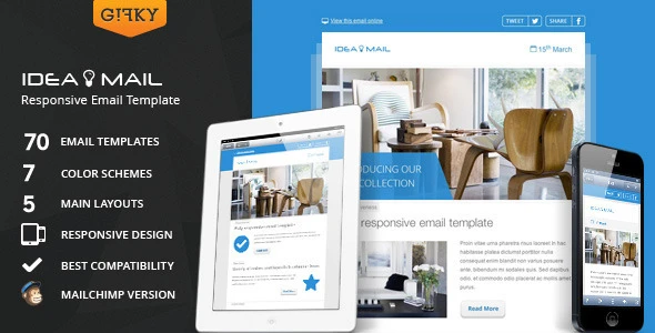 Idea Mail – Minimal & Responsive Email Template