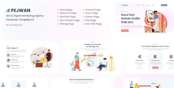 Pejwan – SEO & Digital Marketing Agency Template Kit