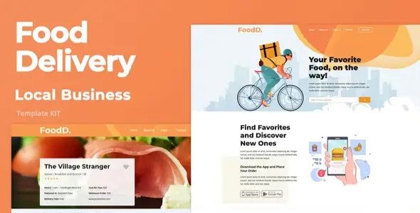 FoodDelivery – Local Business Elementor Template Kit