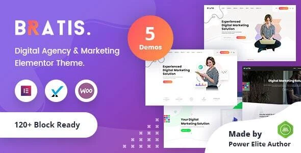 Bratis – Digital Marketing WordPress Theme + RTL