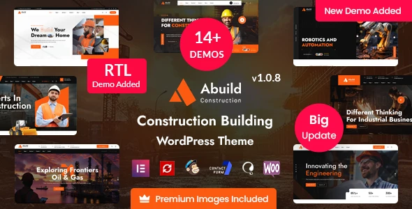 Abuild – Construction WordPress Theme